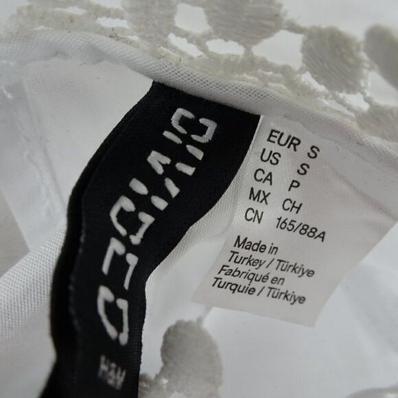 H&M DIVIDED Women White Long Sleeves Top Size S - Picture 8 of 11